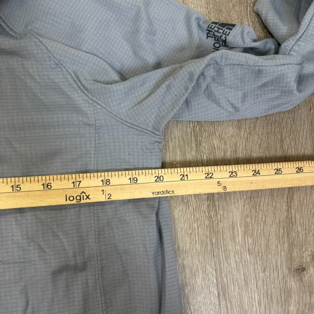 The North Face 1/4 Zip Grid Fleece Mens Large 'Amazon Safety Champion' Gray
